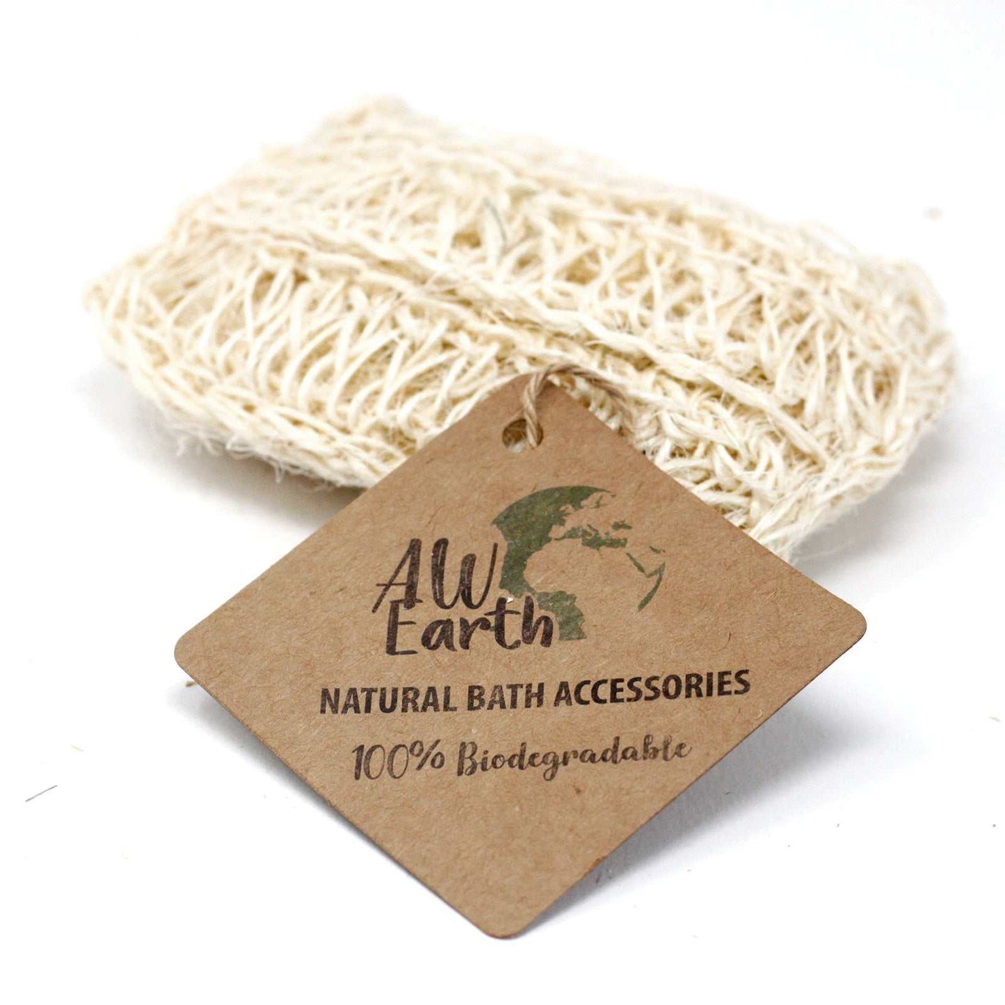 Sisal sponge for gentle exfoliation and skin softening.