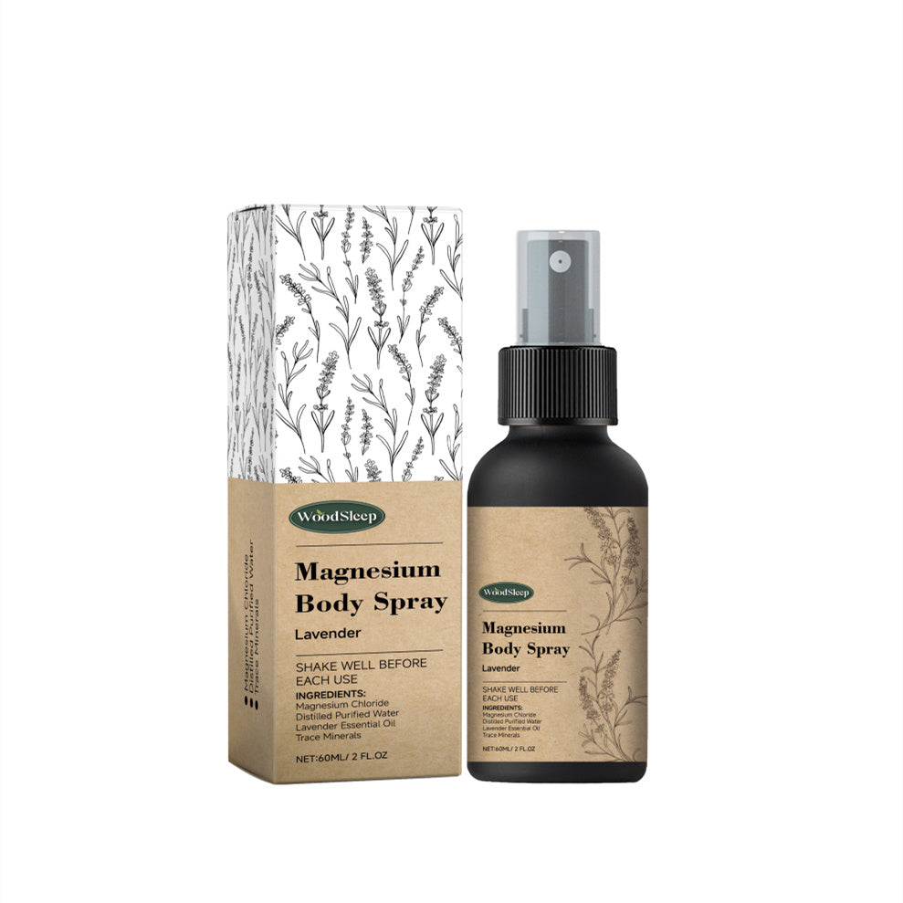 Magnesium body spray for sleep and joint pain relief.