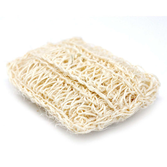 Sisal sponge for gentle exfoliation and skin softening.