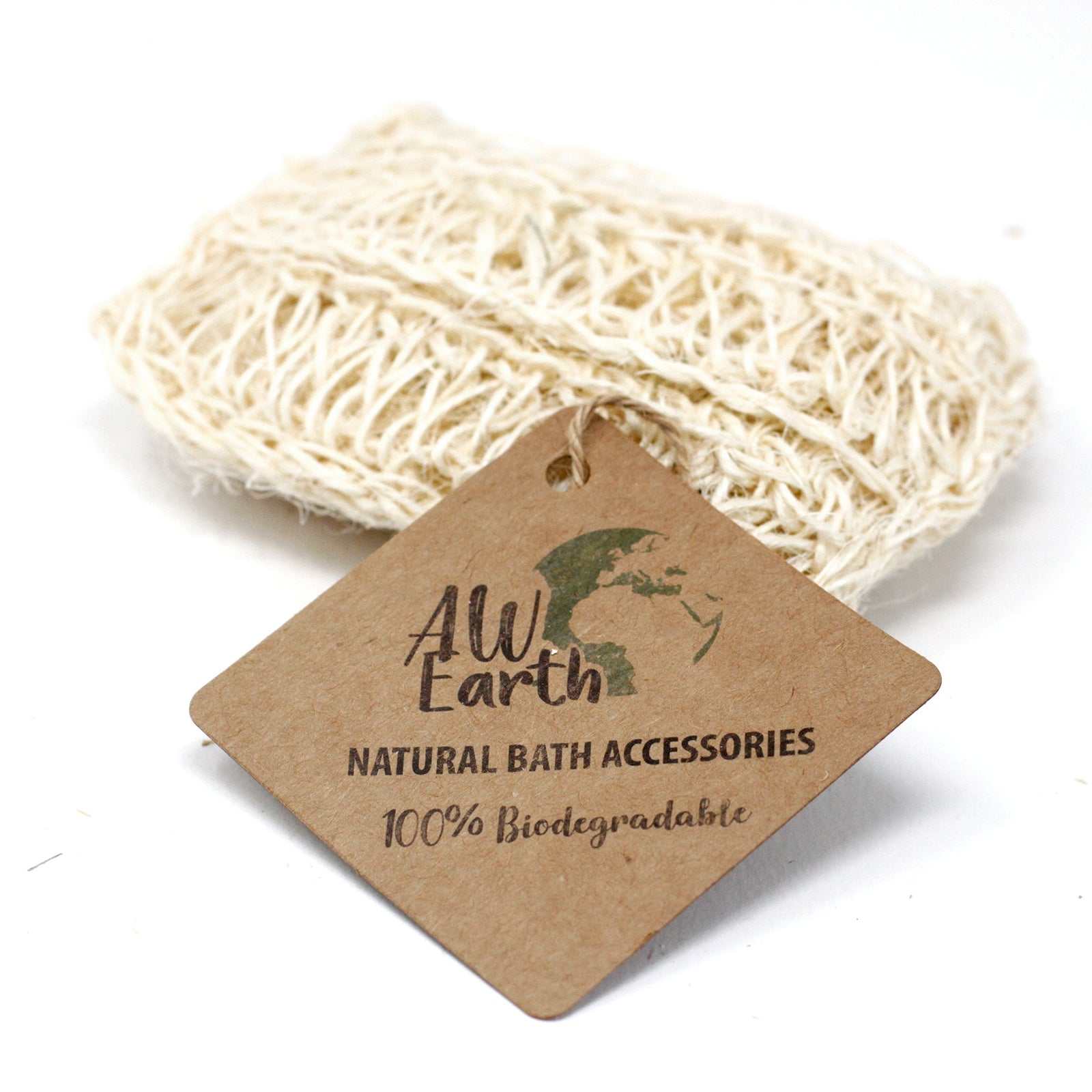 Sisal sponge for gentle exfoliation and skin softening.