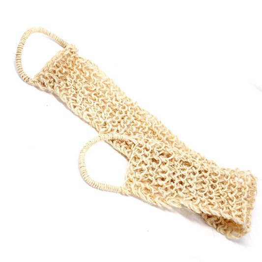 Sisal sponge and scrub for exfoliating back scrub, handmade, vegan-friendly.