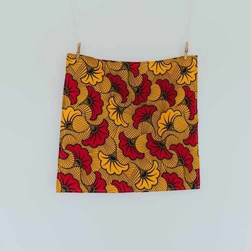 Reusable Furoshiki-inspired Ankara Gift Wraps, vibrant and eco-friendly fabric, pack of 2.