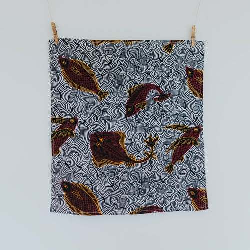 Reusable Furoshiki-inspired Ankara Gift Wraps, vibrant and eco-friendly fabric, pack of 2.