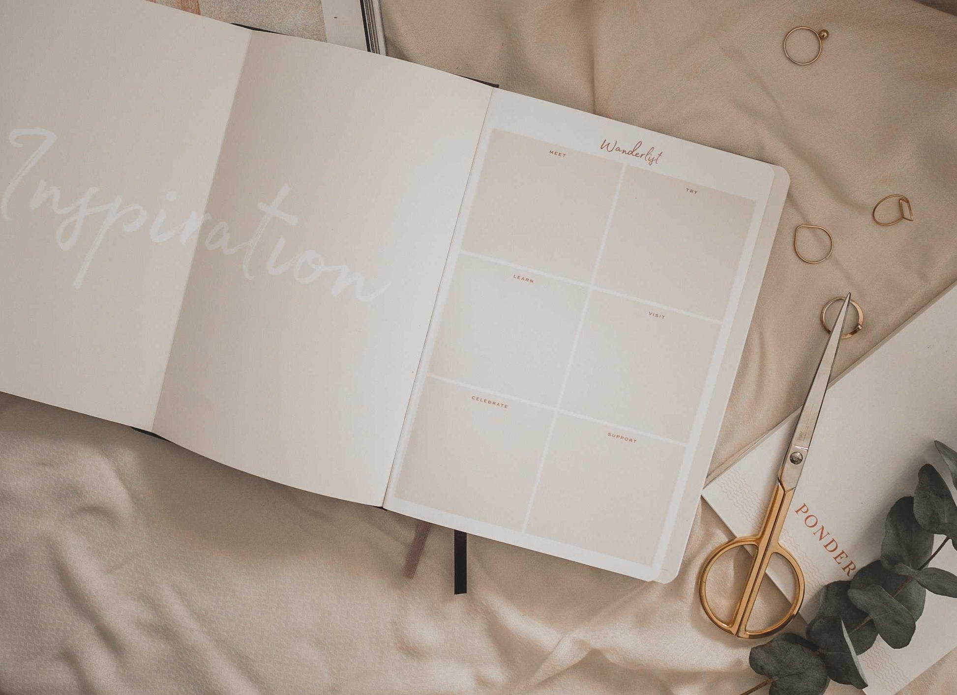 Undated Weekly Ponderlily Planner, Cayenne weekly schedule