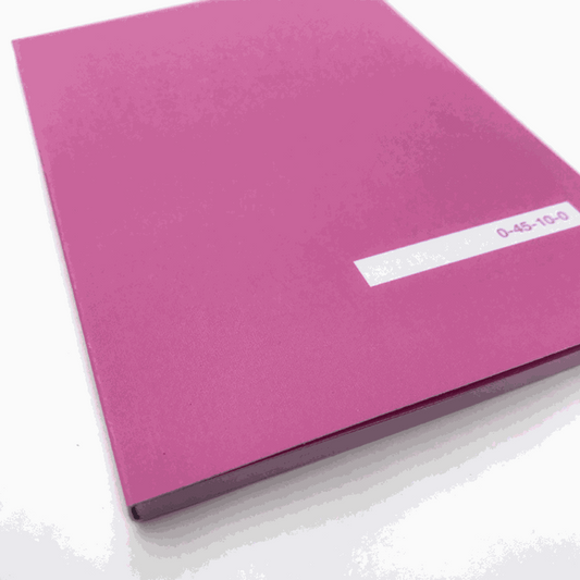 Pink Colour Journal – A6 Dot Grid, recycled paper, 44 sides, vibrant cover.